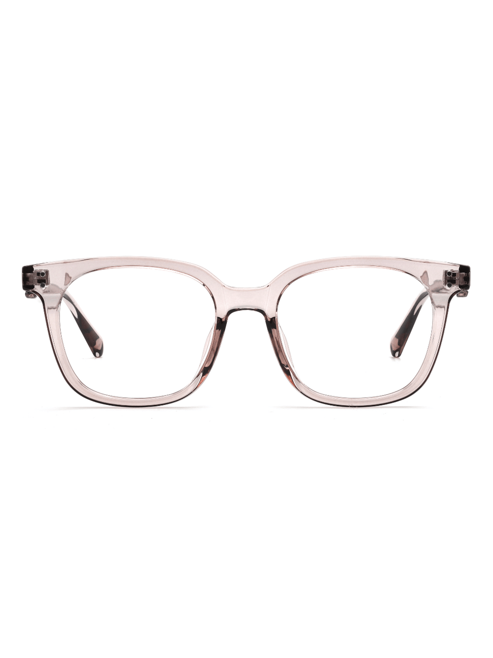 Wayfarer Brille Basel aus TR90 in Taupe, Frontalansicht