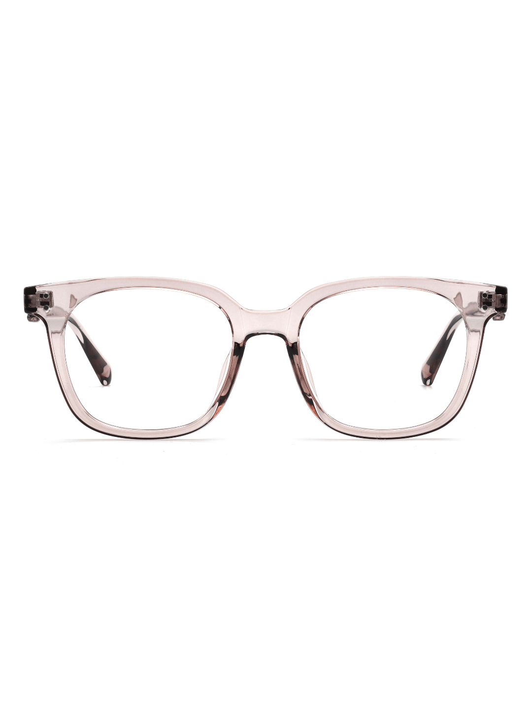 Wayfarer Brille Basel aus TR90 in Taupe, Frontalansicht
