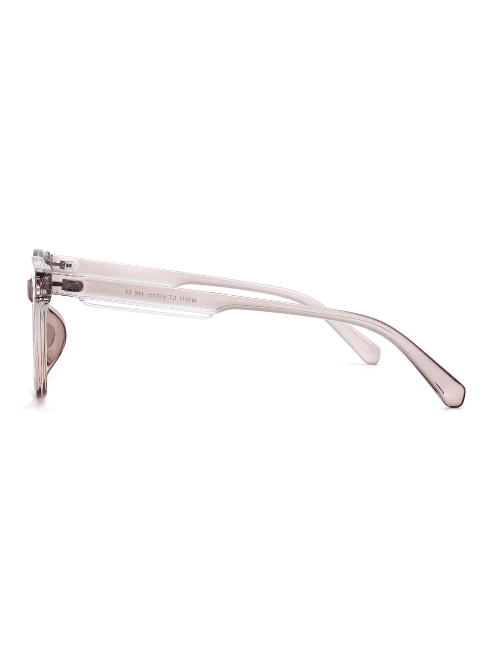 Wayfarer Brille Basel aus TR90 in Taupe, Seitenansicht