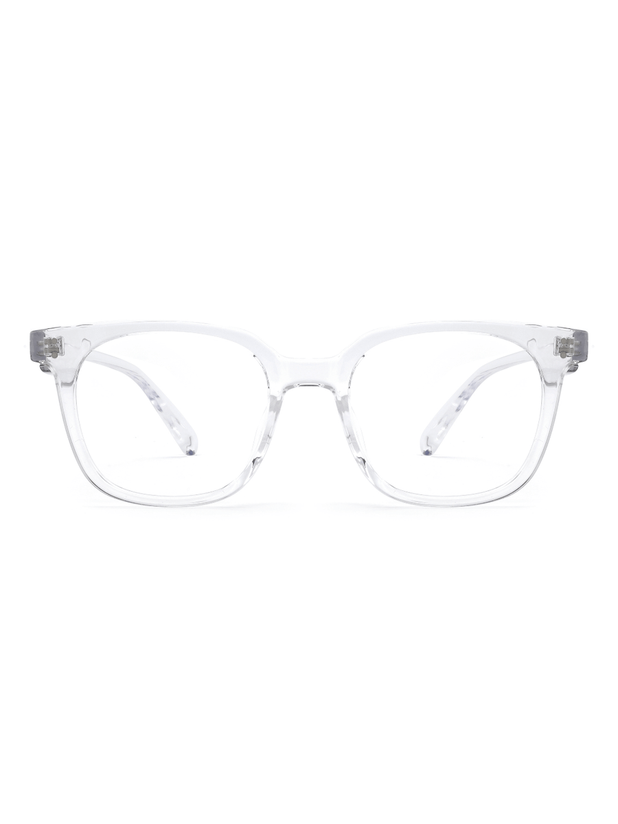 Wayfarer Brille Basel aus TR90 in Transparent, Frontalansicht